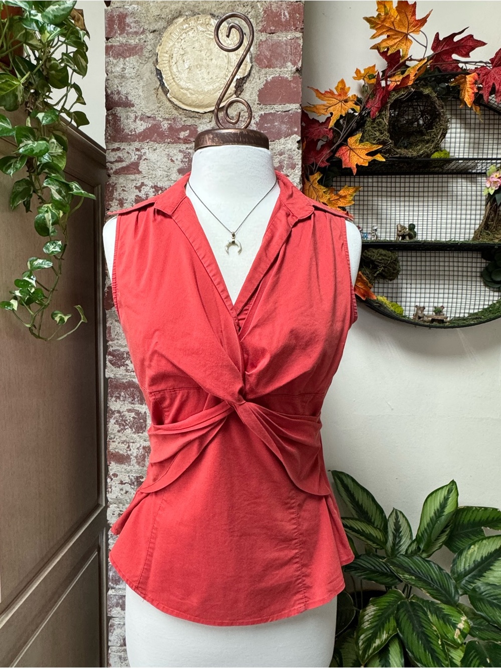 Y2K Romantic Resort Blouse Polo Style Collar